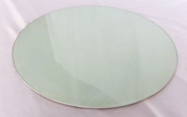 Lamina De Vidro 40cm Branca Redonda