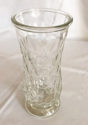 Vaso De Flores De Vidro Cintura Larga