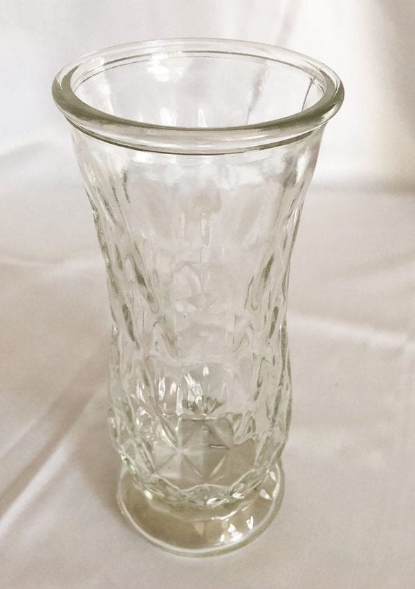 Vaso De Flores De Vidro Cintura Larga