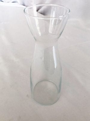 Vaso De Vidro Tulipa 21cm Alt