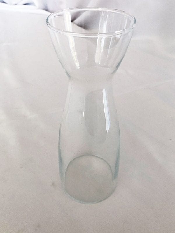 Vaso De Vidro Tulipa 21cm Alt
