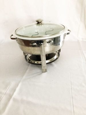 Rechaud Redondo Cuba De Porcelana 4 Litros