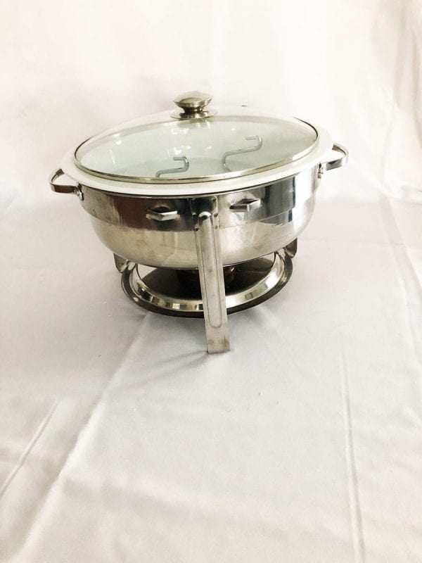 Rechaud Redondo Cuba De Porcelana 4 Litros