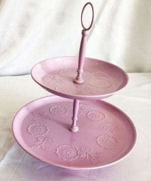 Suporte Doce Metal Roxo Dois Andares