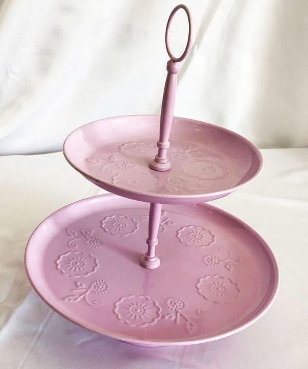 Suporte Doce Metal Roxo Dois Andares