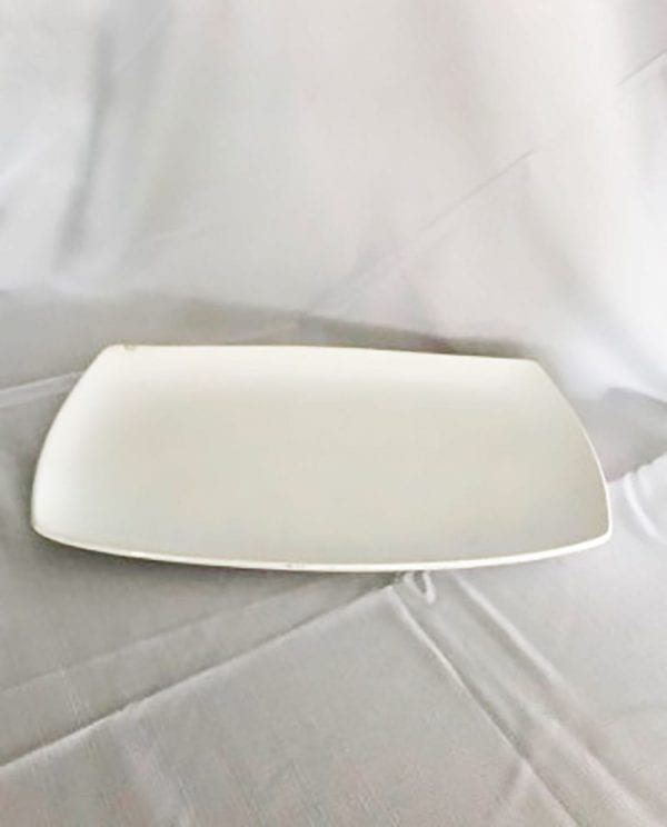Travessa Rasa Porcelana Retangular 47cm